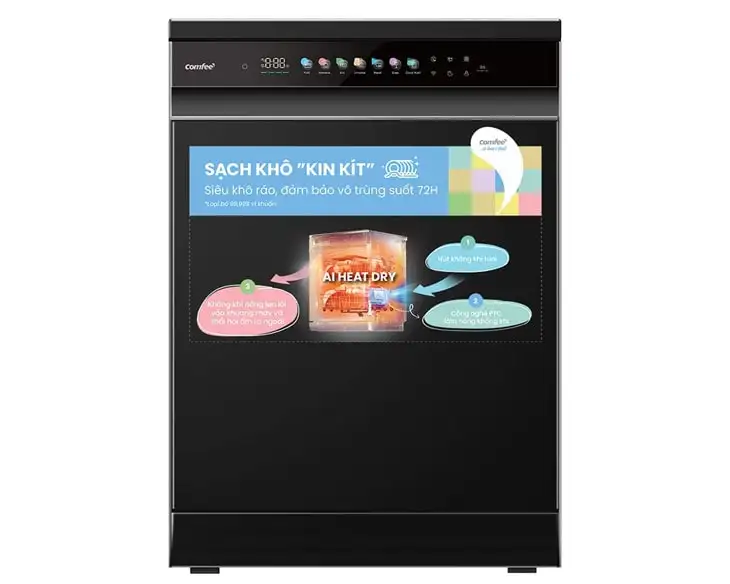 Máy rửa chén độc lập Comfee CDWEF1533GB-WU-VN